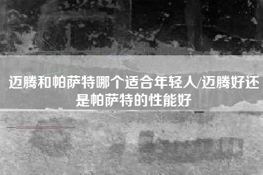 迈腾和帕萨特哪个适合年轻人/迈腾好还是帕萨特的性能好