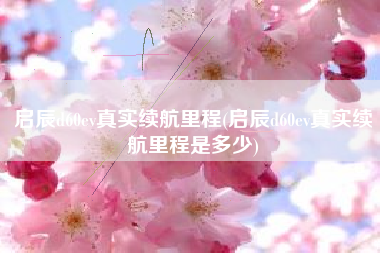 启辰d60ev真实续航里程(启辰d60ev真实续航里程是多少)