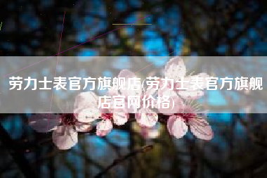 劳力士表官方旗舰店(劳力士表官方旗舰店官网价格)