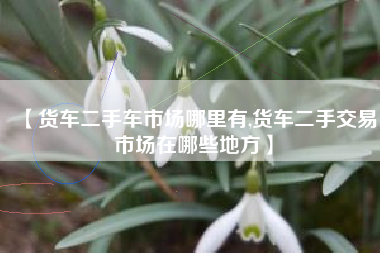 【货车二手车市场哪里有,货车二手交易市场在哪些地方】 【货车二手车市场哪里有,货车二手交易市场在哪些地方】