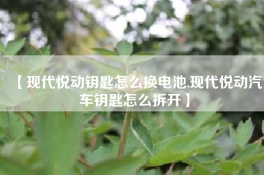 【现代悦动钥匙怎么换电池,现代悦动汽车钥匙怎么拆开】 【现代悦动钥匙怎么换电池,现代悦动汽车钥匙怎么拆开】