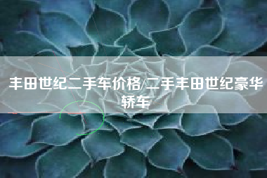 丰田世纪二手车价格/二手丰田世纪豪华轿车