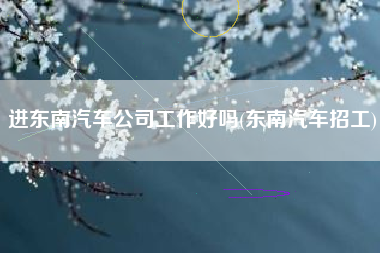 进东南汽车公司工作好吗(东南汽车招工) 进东南汽车公司工作好吗(东南汽车招工)