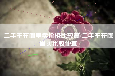 二手车在哪里卖价格比较高/二手车在哪里买比较便宜 二手车在哪里卖价格比较高/二手车在哪里买比较便宜