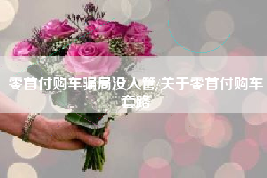 零首付购车骗局没人管/关于零首付购车套路